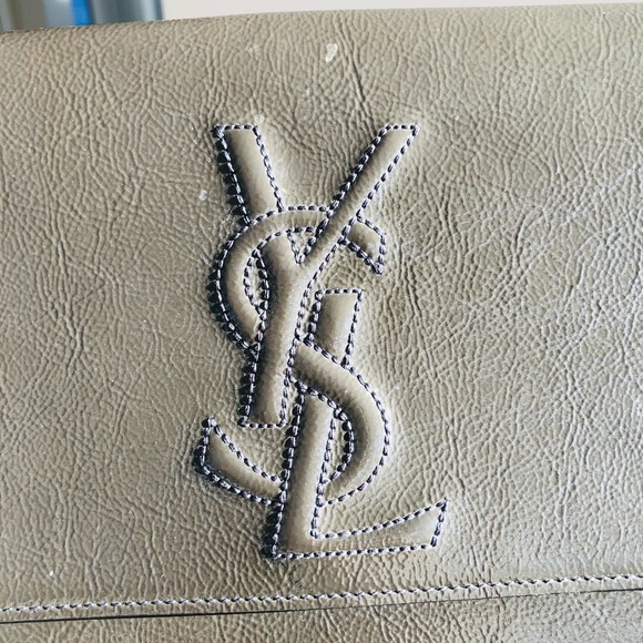 YSL patent clutch in dark gray - Picture 11 of 11